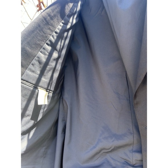 RALPH Lauren Blazer Jacket Men's Navy Woolmark sz aprox 40 made in Canada - Picture 4 of 11